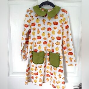 Smockingbird girls pumpkin dress 4t